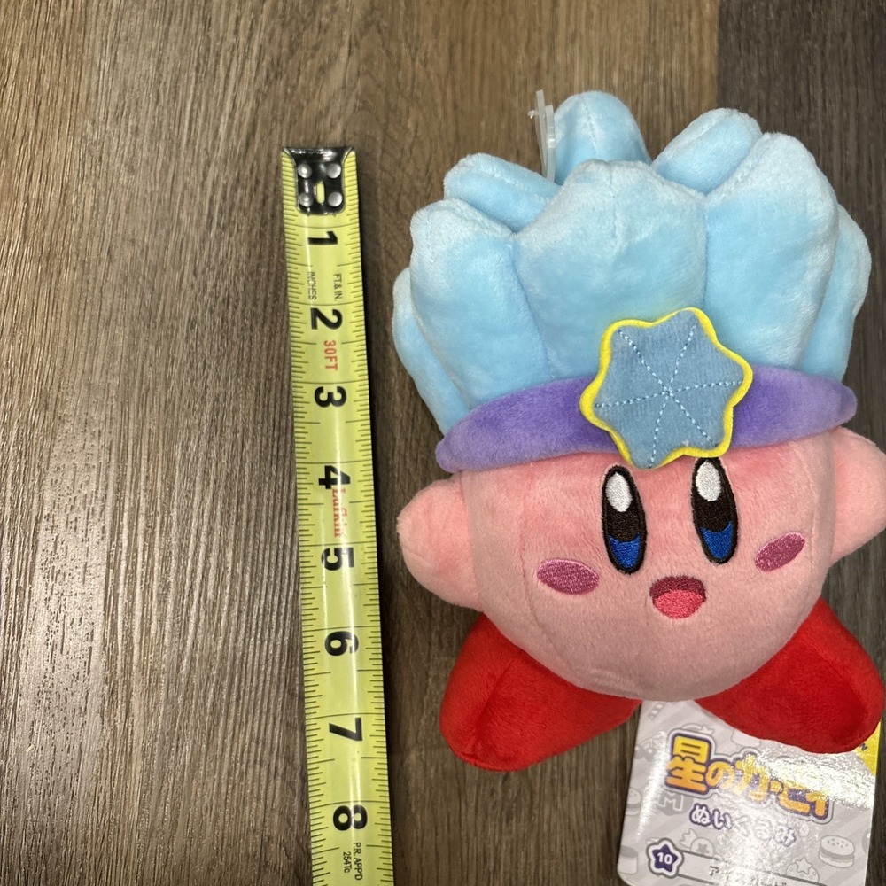 Star Kirby ALL STAR COLLECTION Ice Kirby Stuffed Toy 14cm Plush Doll New Japan - Picture 10 of 10